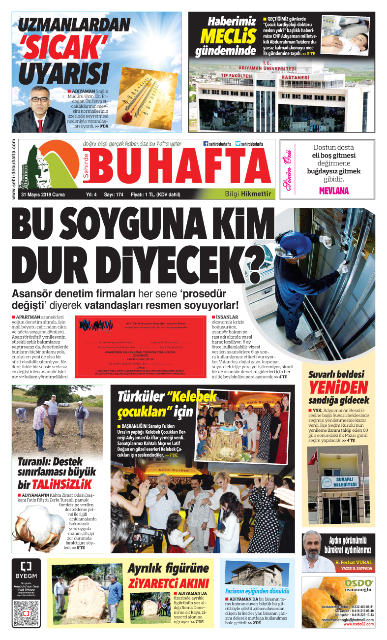 31 Mayıs 2019 Pazartesi